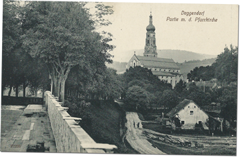Pfarrkirche Deggendorf 1912 Ortmann